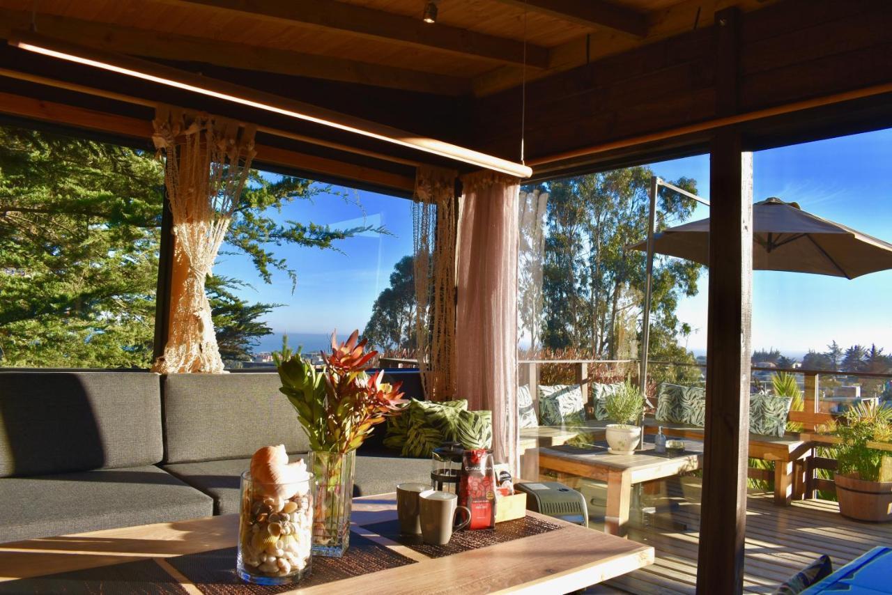 ---- Escapada De Lujo Para Dos ---- Casa Boutique Privada - Vistas Al Oceano - Parrilla Y Fogon En Quincho Privado - Insumos Desayuno - Tu Estadia Incluye Gratis 1 Sesion De Hidromasaje & Cromoterapia Bajo Las Estrellas En Jacuzzi Privado (Adults Onl ピチレム エクステリア 写真